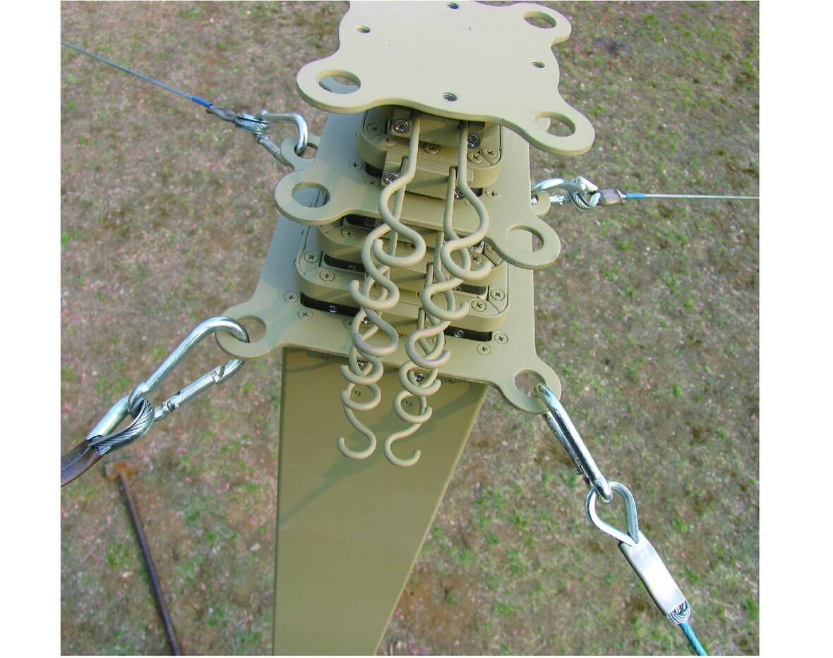 绞盘式手动升降杆(垂直承载20kg，水平承载5kg，拉风绳，地面安装)